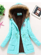 Load image into Gallery viewer, new winter military coats women cotton wadded hooded jacket
