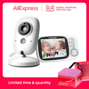 VB603 Video Baby Monitor 2.4G Wireless With 3.2 Inches LCD 2 Way Audio Talk