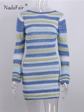 Load image into Gallery viewer, Mini Knitted Sweater Dress Women Long Sleeve
