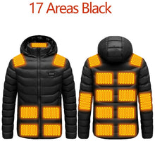 Load image into Gallery viewer, Men 9 Areas Heated Jacket USB Winter Outdoor Electric Heating
