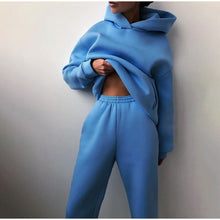 Load image into Gallery viewer, Tracksuit Suit Autumn Fashion Warm Hoodie Sweatshirts Two Pieces
