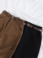 Load image into Gallery viewer, Women Spring Corduroy Pants High Waist Loose Cotton Streetwear
