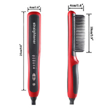 Load image into Gallery viewer, Beard Straightening Comb Beard Fast Heating Hot Iron for Men Grooming Kit
