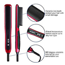 Load image into Gallery viewer, Beard Straightening Comb Beard Fast Heating Hot Iron for Men Grooming Kit
