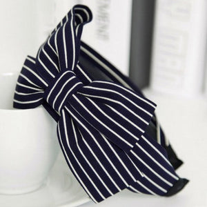 stripe Elastic Lady Hairband T