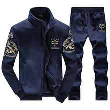 Load image into Gallery viewer, Winter Thick Men Sports Suit Tracksuit Hooded Sportswear Zipper
