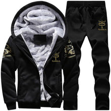 Load image into Gallery viewer, Winter Thick Men Sports Suit Tracksuit Hooded Sportswear Zipper
