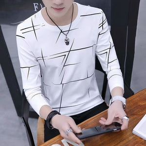 T Shirt Men O-Neck Casual Pink White Black