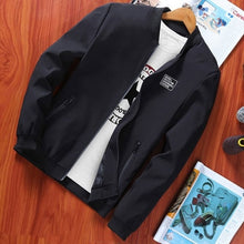 Load image into Gallery viewer, Bomber Zipper Jacket Winter Male Fleece Warm Coats
