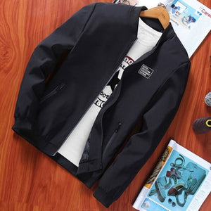 Bomber Zipper Jacket Winter Male Fleece Warm Coats