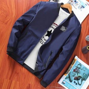 Bomber Zipper Jacket Winter Male Fleece Warm Coats