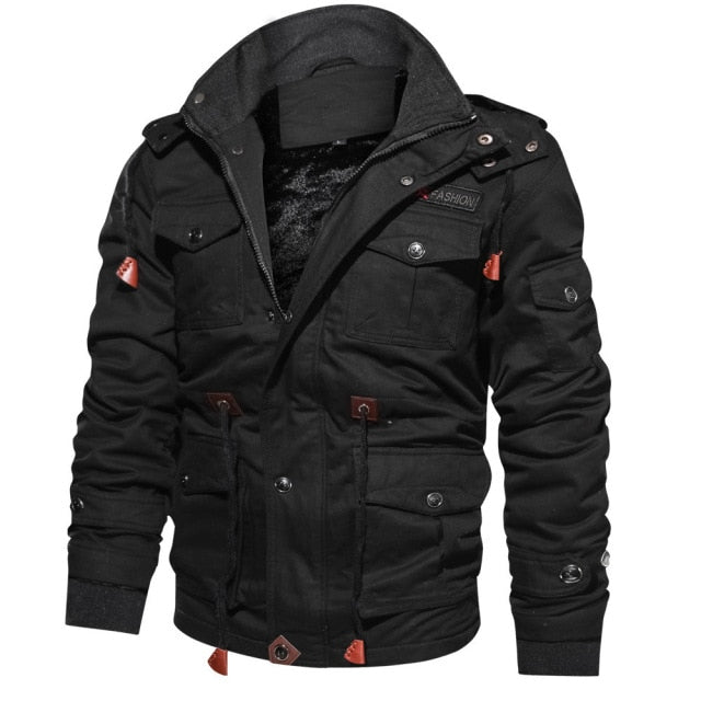 Winter Military Jacket Men Casual Thick Thermal Coat