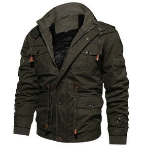 Winter Military Jacket Men Casual Thick Thermal Coat