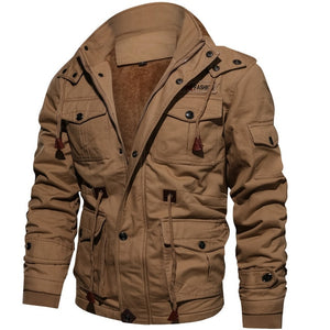 Winter Military Jacket Men Casual Thick Thermal Coat