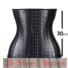 Load image into Gallery viewer, Latex Waist Trainer 25 Steel Bone Women
