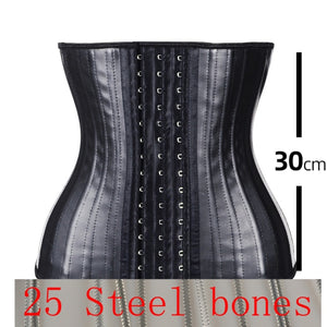 Latex Waist Trainer 25 Steel Bone Women