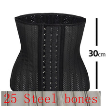 Load image into Gallery viewer, Latex Waist Trainer 25 Steel Bone Women
