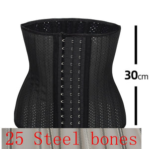 Latex Waist Trainer 25 Steel Bone Women