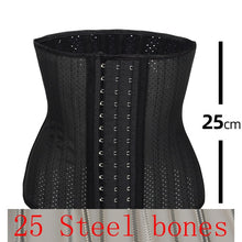 Load image into Gallery viewer, Latex Waist Trainer 25 Steel Bone Women
