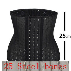 Latex Waist Trainer 25 Steel Bone Women