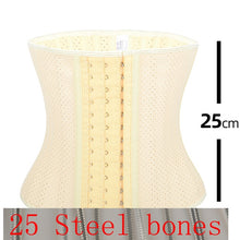 Load image into Gallery viewer, Latex Waist Trainer 25 Steel Bone Women
