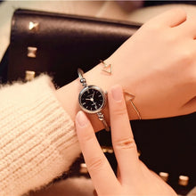 Load image into Gallery viewer, Small Gold Bangle Bracelet Luxury Watches Stainless
