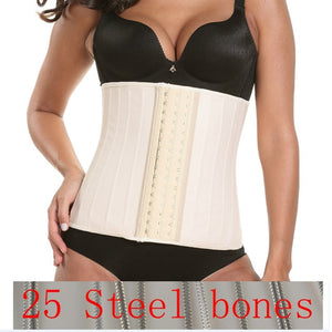 Latex Waist Trainer 25 Steel Bone Women