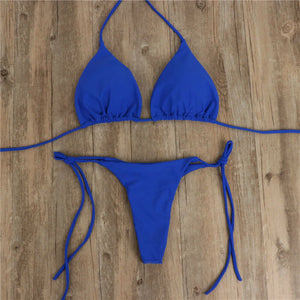 Summer Sexy Solid Mirco Bikini Sets