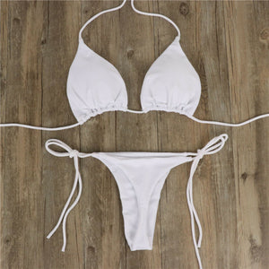 Summer Sexy Solid Mirco Bikini Sets