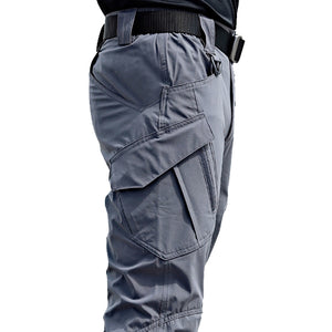 New Mens Tactical Pants Multiple Pocket Elasticity