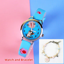 Load image into Gallery viewer, Cute Cheese Cat Pattern Children Watches
