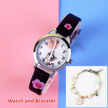 Load image into Gallery viewer, Cute Cheese Cat Pattern Children Watches
