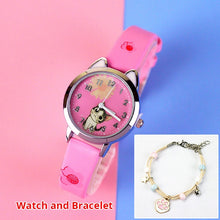 Load image into Gallery viewer, Cute Cheese Cat Pattern Children Watches
