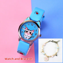 Load image into Gallery viewer, Cute Cheese Cat Pattern Children Watches
