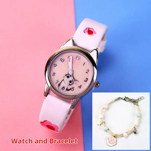 Cute Cheese Cat Pattern Children Watches