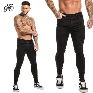 Jeans Men Elastic Waist Skinny