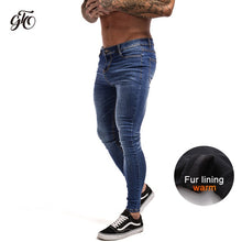 Load image into Gallery viewer, Jeans Men Elastic Waist Skinny
