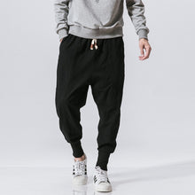 Load image into Gallery viewer, Pants Men Streetwear Casual Joggers Mens Pants Cotton Linen Sweatpants
