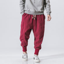 Load image into Gallery viewer, Pants Men Streetwear Casual Joggers Mens Pants Cotton Linen Sweatpants
