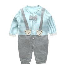 Load image into Gallery viewer, Newborn Unisex Jumpsuits Gentleman Autumn Long Sleeves Rompers Cotton
