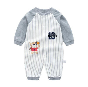 Newborn Unisex Jumpsuits Gentleman Autumn Long Sleeves Rompers Cotton