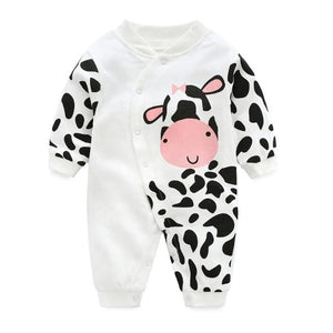 Newborn Unisex Jumpsuits Gentleman Autumn Long Sleeves Rompers Cotton