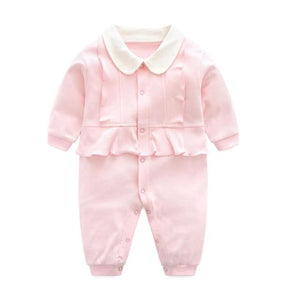 Newborn Unisex Jumpsuits Gentleman Autumn Long Sleeves Rompers Cotton