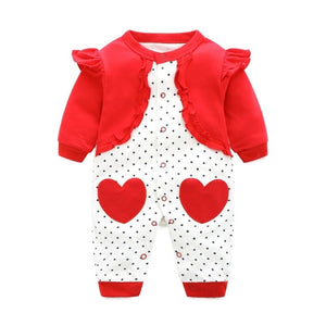 Newborn Unisex Jumpsuits Gentleman Autumn Long Sleeves Rompers Cotton