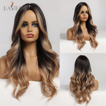 Load image into Gallery viewer, Long Body Wave Wigs Ombre Black Brown
