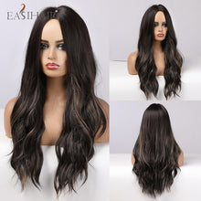 Load image into Gallery viewer, Long Body Wave Wigs Ombre Black Brown
