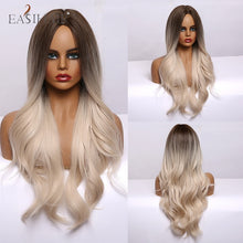 Load image into Gallery viewer, Long Body Wave Wigs Ombre Black Brown
