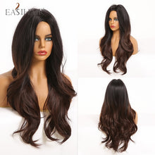 Load image into Gallery viewer, Long Body Wave Wigs Ombre Black Brown
