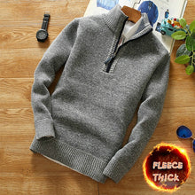 Load image into Gallery viewer, Fleece Thicker Sweater Half Zipper Turtleneck Warm
