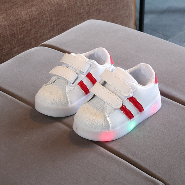 Size 21-30 Baby Toddler Glowing Shoes Children Led Breathable